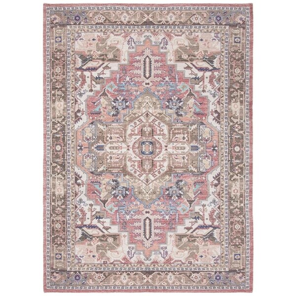 Safavieh 5 x 8 ft. Saffron Rectangle Power Loomed Rug Rust & Ivory - SFN202P-5