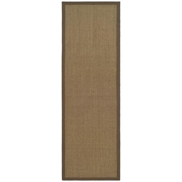 Safavieh Natural Fiber Power Loomed Runner Rug- Brown - Brown- 2 ft. 6 in. x 8 ft. - NF441C-28