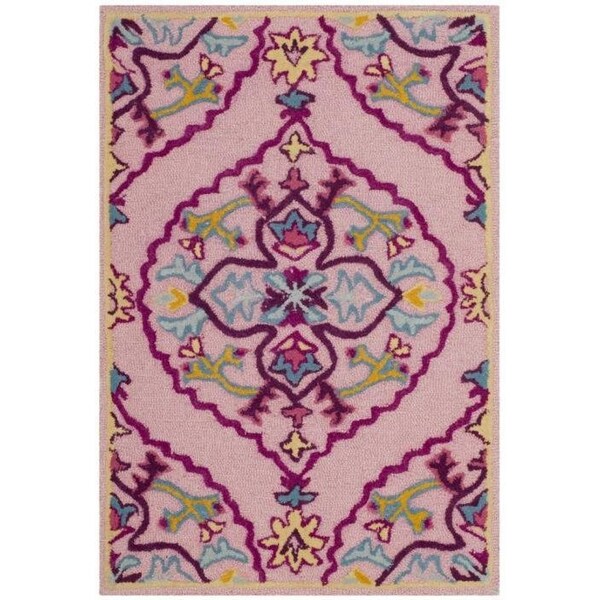 Safavieh Bellagio Hand Tufted Accent Area RugPink & Multicolor 2 x 3 ft. - BLG605A-2