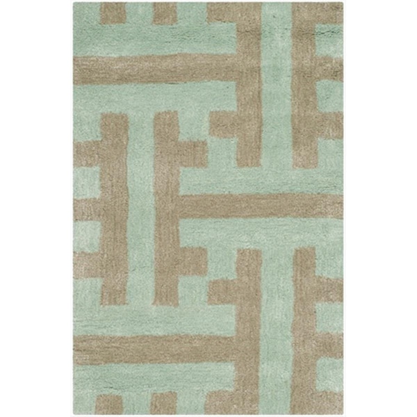 Safavieh 2 x 3 ft. Rectangle Contemporary Soho Light Blue and Multicolor Hand Tufted Rug - SOH413A-2