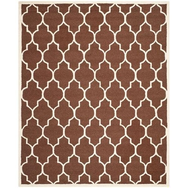 Safavieh 2 ft.-6 in. x 12 ft. Cambridge Hand Tufted Runner RugDark Brown & Ivory - CAM134H-212