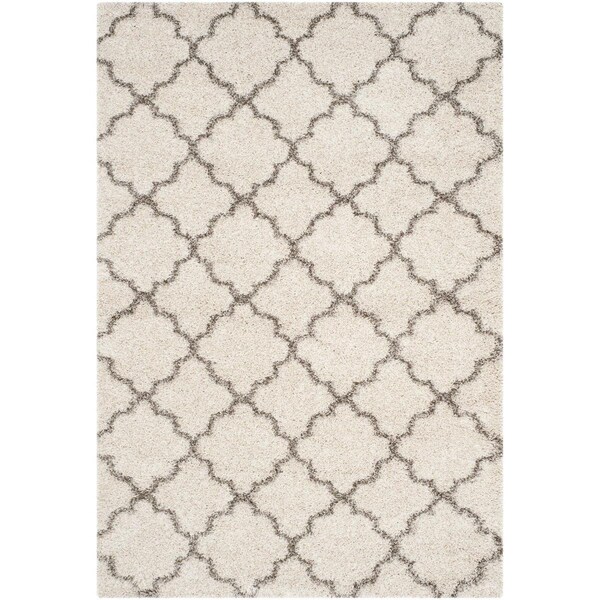 Safavieh 10 x 14 ft. Large Rectangle Hudson Shag Power Loomed RugIvory & Grey - SGH282A-10