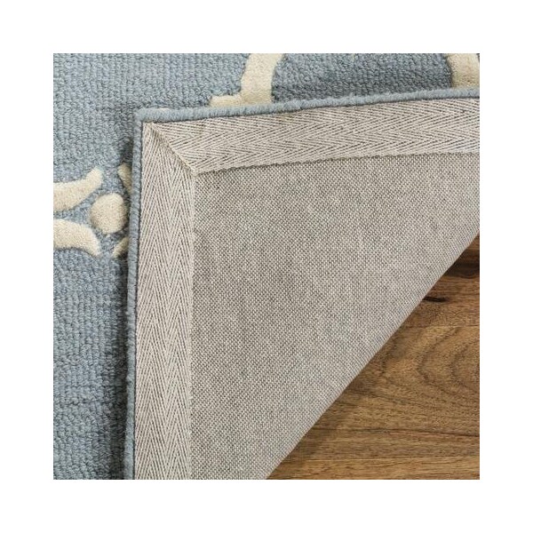 Safavieh Cambridge Hand Tufted Rectangle Rug- Blue - Ivory- 2 x 3 ft. - CAM703B-2