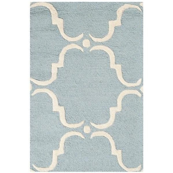 Safavieh Cambridge Hand Tufted Rectangle Rug- Blue - Ivory- 2 x 3 ft. - CAM703B-2
