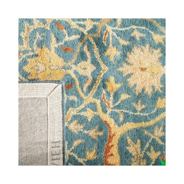 Safavieh 4 x 6 ft. Small Rectangle Traditional Antiquity- Blue Hand Tufted Rug - AT14E-4