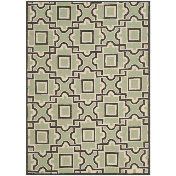 Safavieh Four Seasons Hand Hooked Rectangle RugSpa & Dark Brown 4 x 6 ft. - FRS398A-4