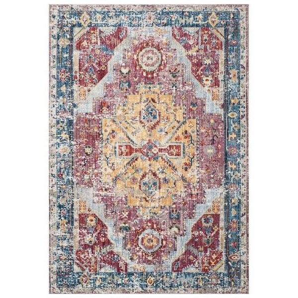 Safavieh 9 x 12 ft. Bristol Rectangle Power Loomed Rug Red & Blue - BTL488S-9
