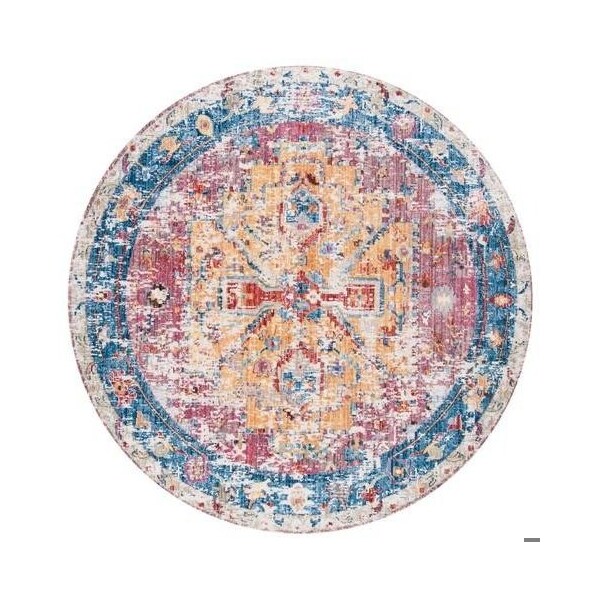 Safavieh 9 x 12 ft. Bristol Rectangle Power Loomed Rug Red & Blue - BTL488S-9