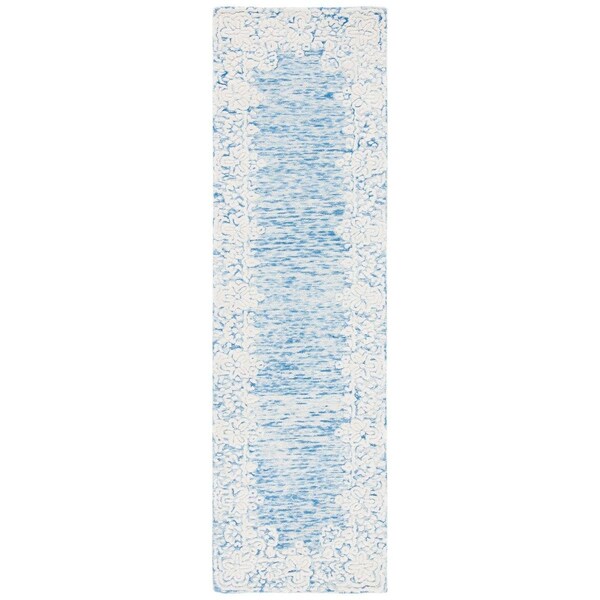 Safavieh 2 ft.3 in. x 8 ft. Runner Glamour Hand Tufted Rug Blue & Ivory - GLM658M-28
