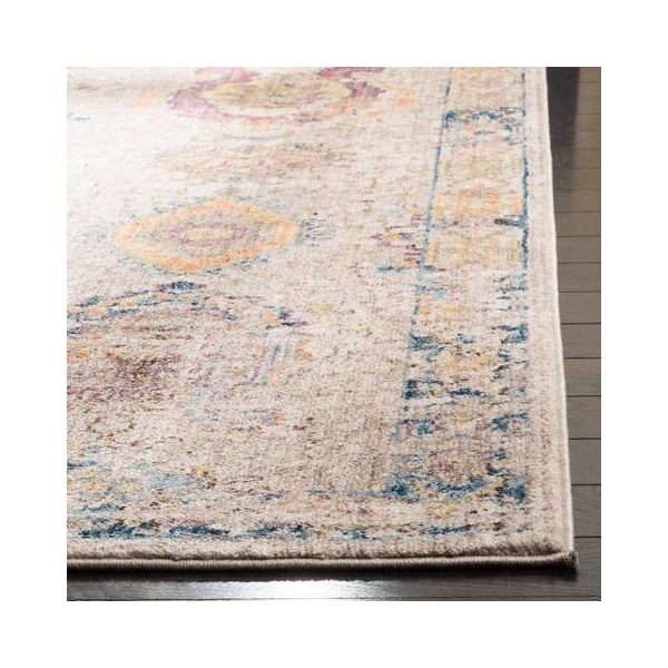 Safavieh 2 ft.-3 in. x 8 ft. Bristol Power Loomed Runner Area Rug, Light Grey and Blue - BTL359A-28