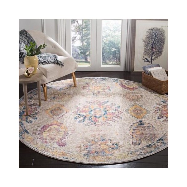 Safavieh 2 ft.-3 in. x 8 ft. Bristol Power Loomed Runner Area Rug, Light Grey and Blue - BTL359A-28