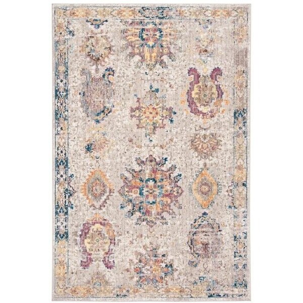 Safavieh 2 ft.-3 in. x 8 ft. Bristol Power Loomed Runner Area Rug, Light Grey and Blue - BTL359A-28