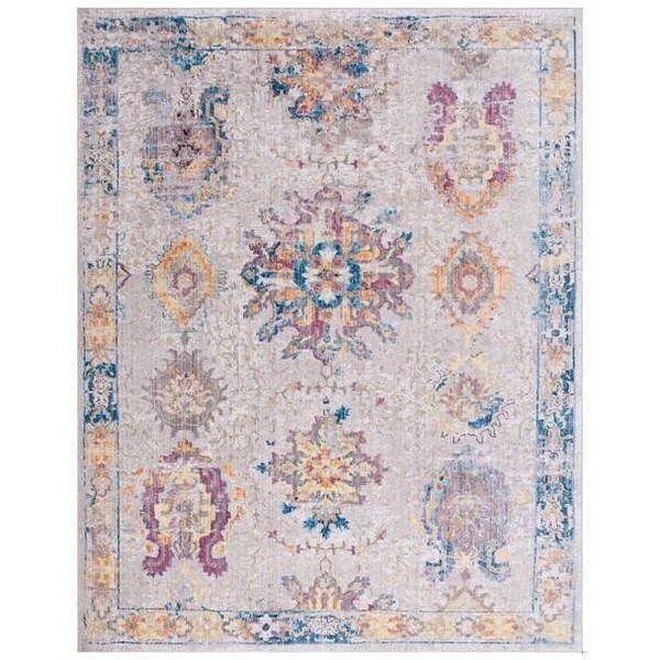 Safavieh 2 ft.-3 in. x 8 ft. Bristol Power Loomed Runner Area Rug, Light Grey and Blue - BTL359A-28