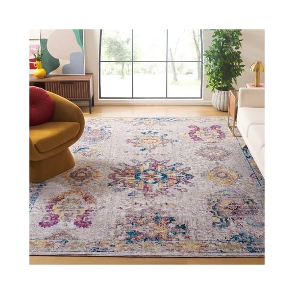 Safavieh 2 ft.-3 in. x 8 ft. Bristol Power Loomed Runner Area Rug, Light Grey and Blue - BTL359A-28