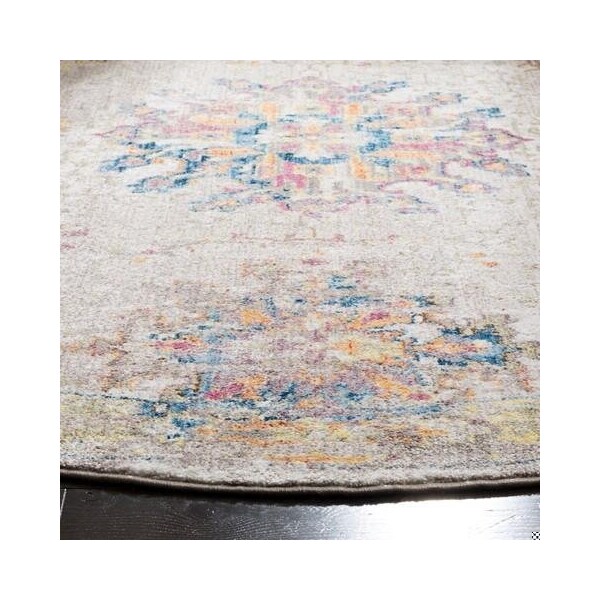 Safavieh 2 ft.-3 in. x 8 ft. Bristol Power Loomed Runner Area Rug, Light Grey and Blue - BTL359A-28