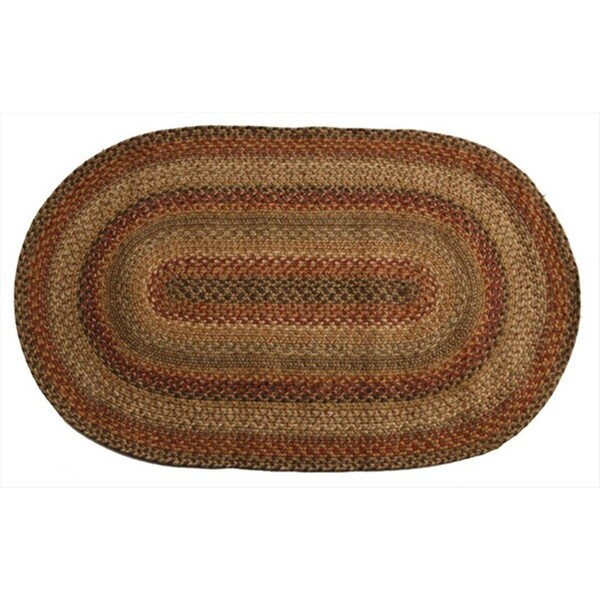 Homespice Decor Kingston Hudson Jute Braided Rugs - Placemats - Oval - set of 4 - 594099