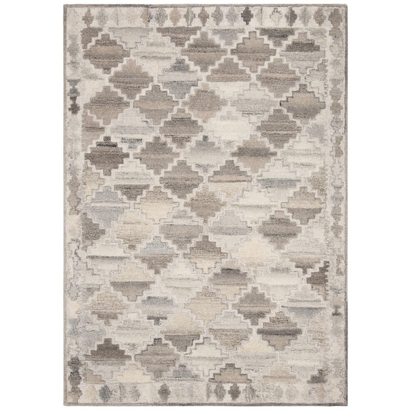 Safavieh Wyndham Contemporary Rectangle Hand Tufted RugsGrey & Taupe 5 x 8 ft. - WYD803B-5