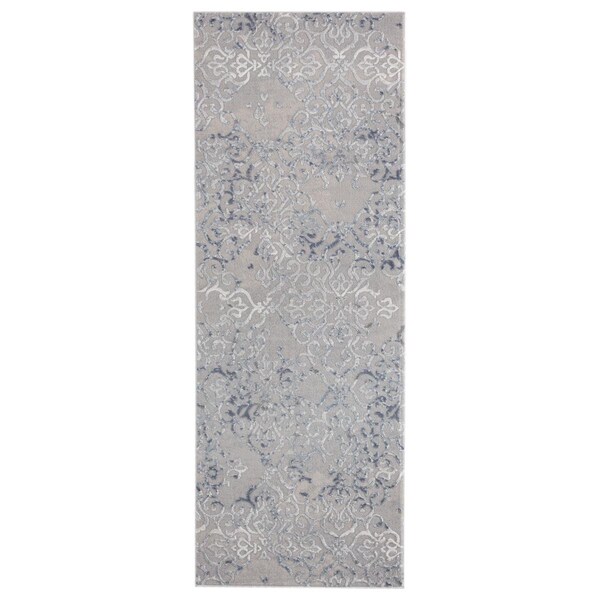 Manmade Cascades Marblemount Blue Runner Rug, 2 ft. 7 in. x 7 ft. 2 in. - MA2625728