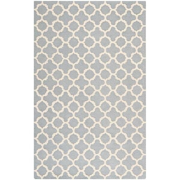Safavieh Cambridge Hand Tufted Runner Rug- Silver - Ivory- 2 ft. 6 in. x 10 ft. - CAM130D-210