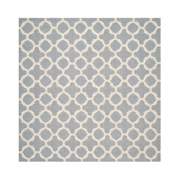 Safavieh Cambridge Hand Tufted Runner Rug- Silver - Ivory- 2 ft. 6 in. x 10 ft. - CAM130D-210