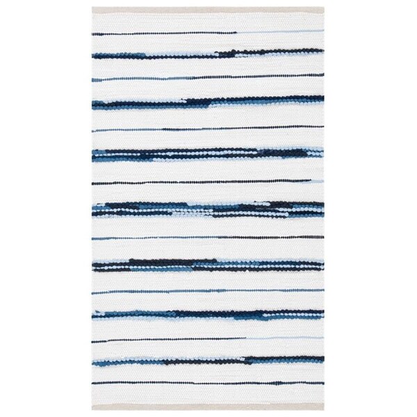 Safavieh 2 ft. -3 in. x 9 ft. Montauk Contemporary Runner Rug, Navy & Ivory - MTK623N-29