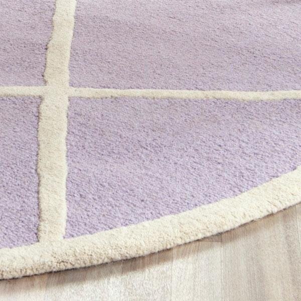 Safavieh Cambridge Hand Tufted Runner RugLavander & Ivory 2 ft.6 in. x 8 ft. - CAM136C-28