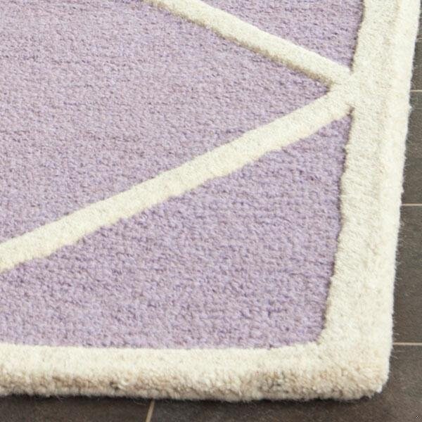 Safavieh Cambridge Hand Tufted Runner RugLavander & Ivory 2 ft.6 in. x 8 ft. - CAM136C-28