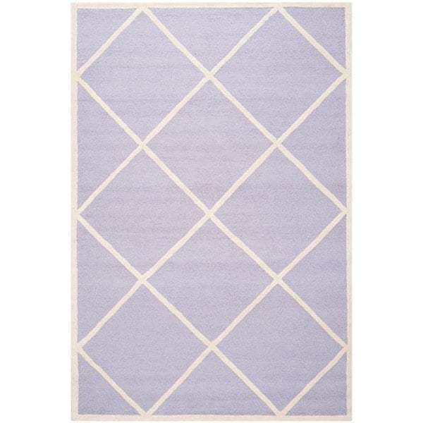 Safavieh Cambridge Hand Tufted Runner RugLavander & Ivory 2 ft.6 in. x 8 ft. - CAM136C-28