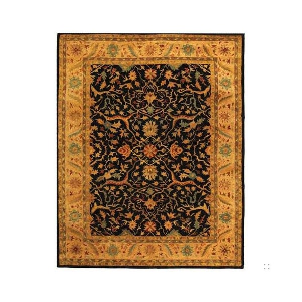 Safavieh 2 x 3 ft. Accent Traditional Antiquity- Black Hand Tufted Rug - AT14B-2