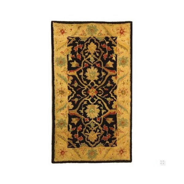 Safavieh 2 x 3 ft. Accent Traditional Antiquity- Black Hand Tufted Rug - AT14B-2
