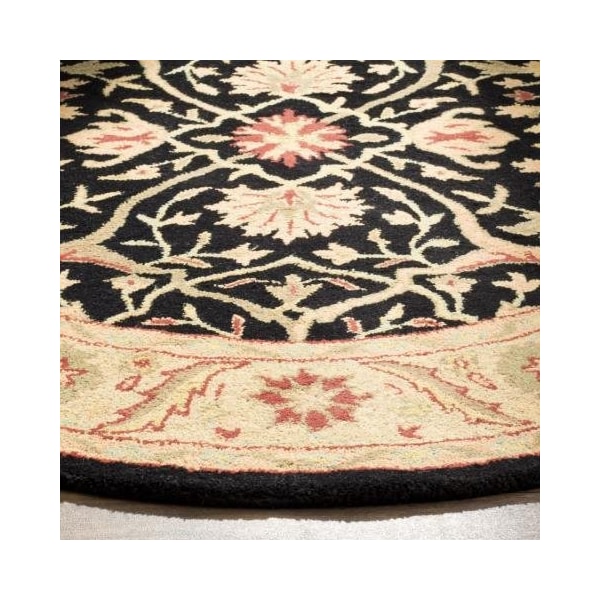Safavieh 2 x 3 ft. Accent Traditional Antiquity- Black Hand Tufted Rug - AT14B-2