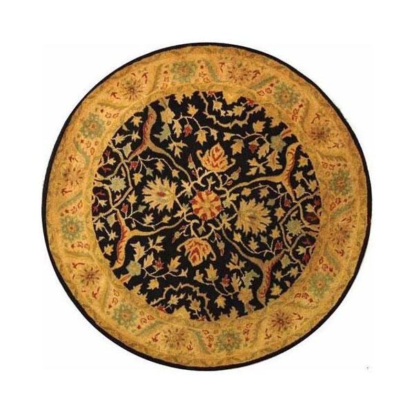 Safavieh 2 x 3 ft. Accent Traditional Antiquity- Black Hand Tufted Rug - AT14B-2