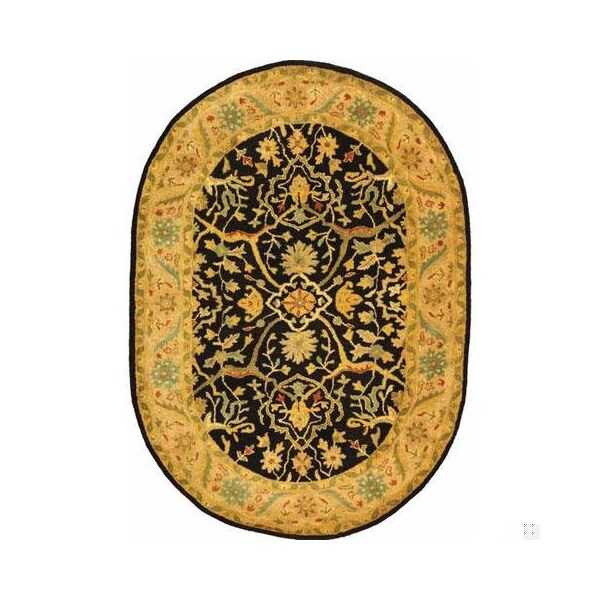 Safavieh 2 x 3 ft. Accent Traditional Antiquity- Black Hand Tufted Rug - AT14B-2