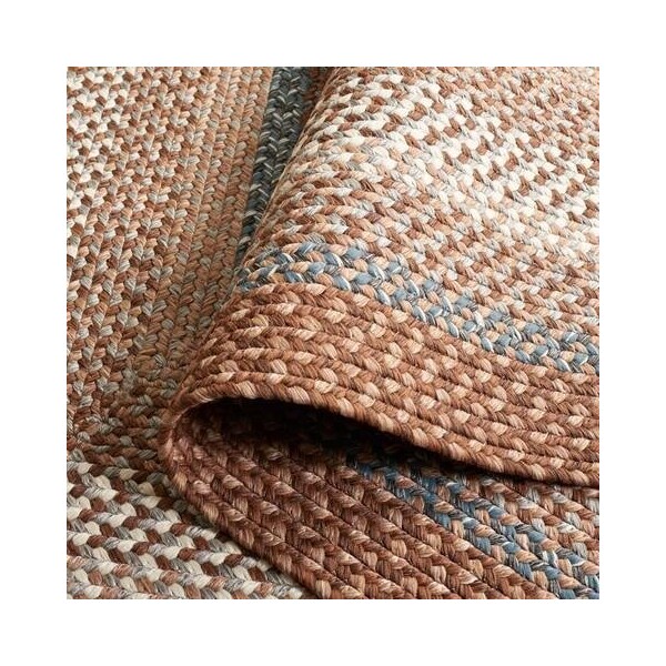 Safavieh 9 X 12 Ft. Oval Braided- Brown And Multi Hand Made Rug - BRD313A-9OV