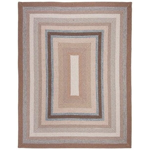 Safavieh 9 X 12 Ft. Oval Braided- Brown And Multi Hand Made Rug - BRD313A-9OV