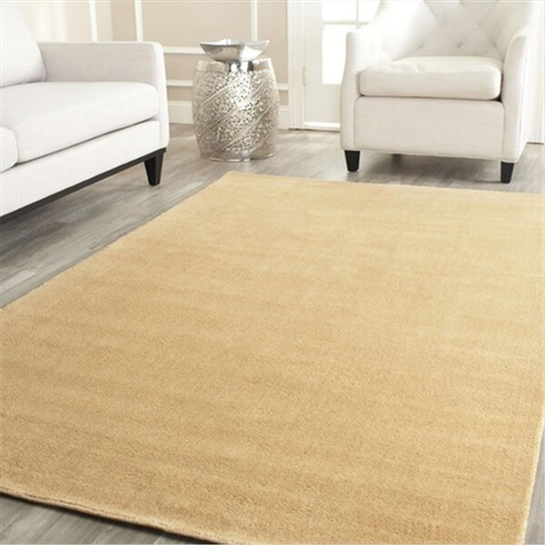 Safavieh 3 ft. x 5 ft. Small Rectangle- Shag Himalaya Beige Hand Loomed Rug - HIM610E-3