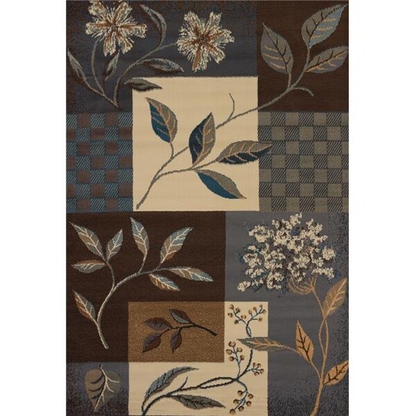 United Weavers United Weavers 940 39160 24 1 ft. 10 in. x 3 ft. Manhattan Jasmine Accent Rug; Light Blue - 940 39160 24