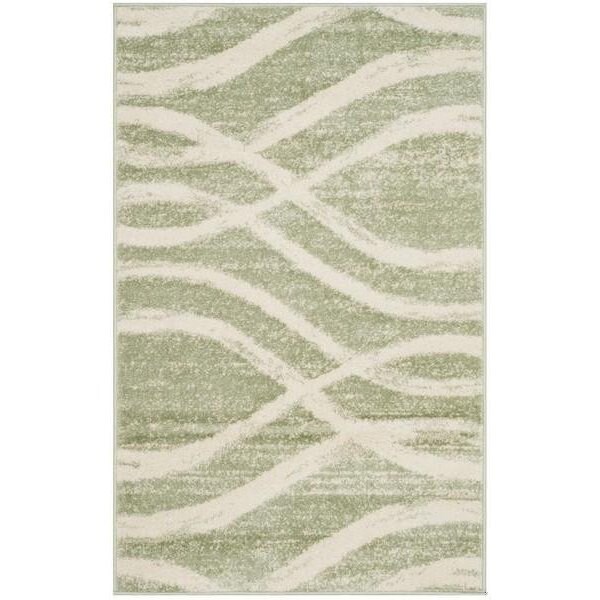 Safavieh Adirondack Power Loomed Runner Area Rug, Sage and Cream - 2 ft.-6 in. x 8 ft. - ADR125X-28