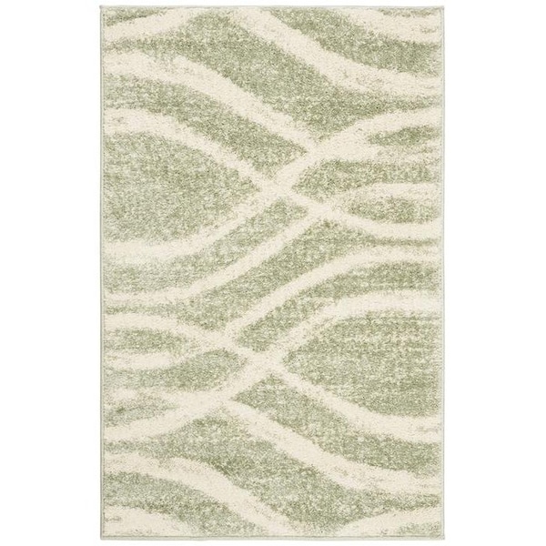 Safavieh Adirondack Power Loomed Runner Area Rug, Sage and Cream - 2 ft.-6 in. x 8 ft. - ADR125X-28