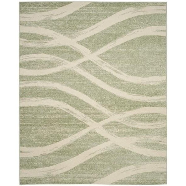 Safavieh Adirondack Power Loomed Runner Area Rug, Sage and Cream - 2 ft.-6 in. x 8 ft. - ADR125X-28