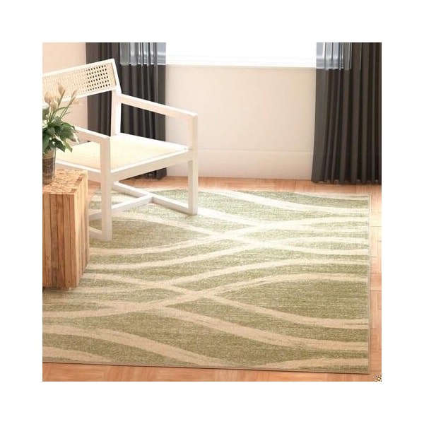 Safavieh Adirondack Power Loomed Runner Area Rug, Sage and Cream - 2 ft.-6 in. x 8 ft. - ADR125X-28