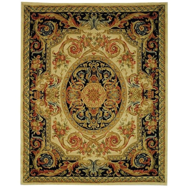 Safavieh 3 Ft. x 5 Ft. Small Rectangle- Traditional Savonnerie Hand Tufted Rug - SAV206A-3