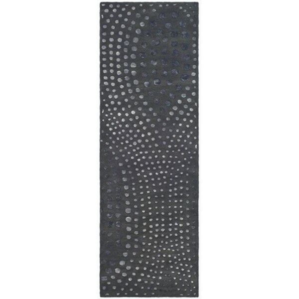 Safavieh 2 ft. 6 in. x 8 ft. Runner Contemporary Soho Dark Grey Hand Tufted Rug - SOH654A-28