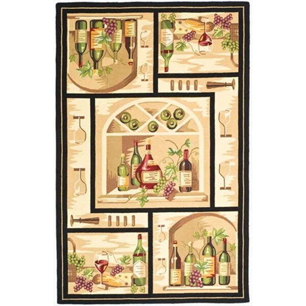 Safavieh 2 ft. - 6 in. x 10 ft. Runner- Transitional Chelsea Gold And Multi Hand Hooked Rug - HK254A-210