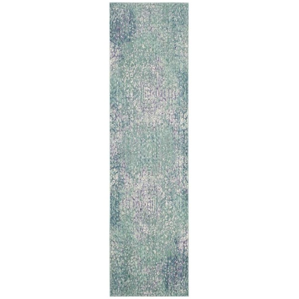 Safavieh 2 ft.-3 in. x 8 ft. Mystique Power Loomed Runner Rug, Blue and Multi - MYS977F-28