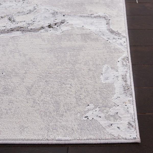 Safavieh 2 x 8 ft. Amelia Contemporary Runner Power Loomed Area Rug, Grey & Gold - ALA277G-28
