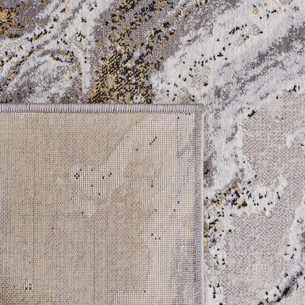Safavieh 2 x 8 ft. Amelia Contemporary Runner Power Loomed Area Rug, Grey & Gold - ALA277G-28