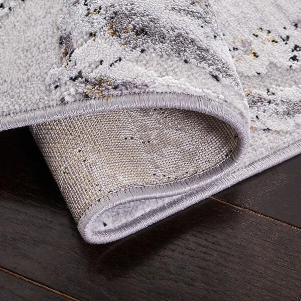 Safavieh 2 x 8 ft. Amelia Contemporary Runner Power Loomed Area Rug, Grey & Gold - ALA277G-28