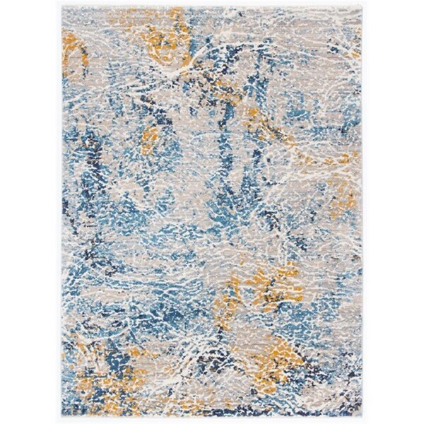Safavieh 8 x 10 ft. Madison 400 Contemporary Rectangle Power Loomed Rug, Grey & Blue - MAD494G-8
