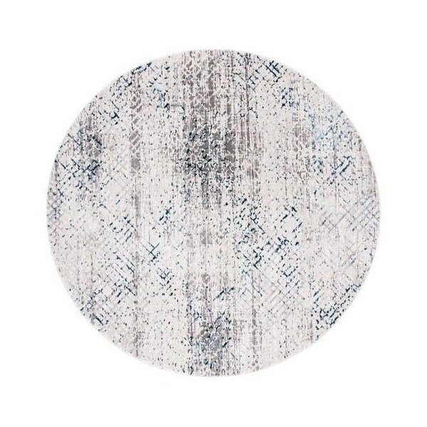 Safavieh 4 x 6 ft. Amalfi 500 Power Loomed Rectangle RugCream & Navy - AMF552B-4